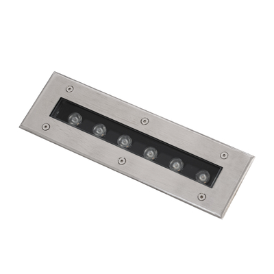 GLOBOSTAR® UNDERGROUND-REMVI 90190 Χωνευτή Μπάρα Φωτισμού Wall Washer LED 9W 990lm 10° DC 24V Αδιάβροχο IP68 Θερμό Λευκό 2700K Dimmable - Ανοξείδωτο Ατσάλι 304 - Μ30 x Π9 x Υ8.5cm - 3 Χρόνια Εγγύηση