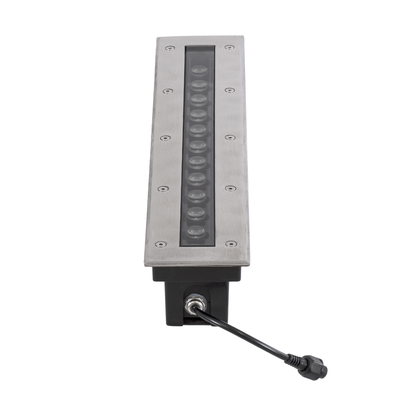 GloboStar® UNDERGROUND-REMVI 90192 Χωνευτό Φωτιστικό Wall Washer Δαπέδου LED 12W 1080lm 10° DC 24V Αδιάβροχο IP68 L50 x W7.4 x H7cm Θερμό Λευκό 2700K - Ανοξείδωτο Ατσάλι - 3 Years Warranty