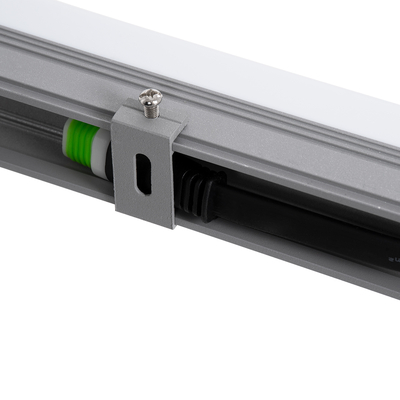 GloboStar® DIGI-BAR 90213 Ψηφιακή Μπάρα Φωτισμού Wall Washer Digital Pixel Facade Tuber Bar LED 12W 840lm 180° DC 24V Αδιάβροχο IP65 L100 x W3 x H4.5cm Θερμό Λευκό 2700K DMX512 - Ασημί με Οπάλ Λευκό Κάλυμμα - 3 Years Warranty