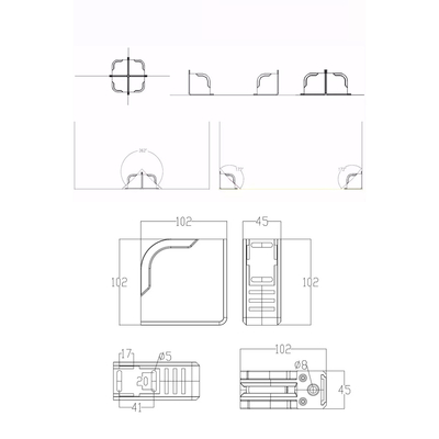 GLOBOSTAR® WINDOW-CORNA 90114 Αρχιτεκτονικό Γωνιακό Φωτιστικό Ανάδειξης Παραθύρων Window Light LED 6W 540lm 3x172° DC 24V Αδιάβροχο IP65 Θερμό Λευκό 2700K Dimmable - Γκρι Ανθρακί - Μ12 x Π4 x Υ12cm - 3 Χρόνια Εγγύηση