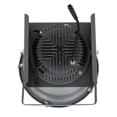 GloboStar® FLOOD-AION 90227 Προβολέας Wall Washer Special Water Effect - Ειδικού Εφέ Νερού LED 40W 2400lm 15° DC 24V Αδιάβροχο IP65 L35.5 x W31.5 x H16.5cm RGBW DMX512 - Γκρι Ανθρακί - 3 Years Warranty