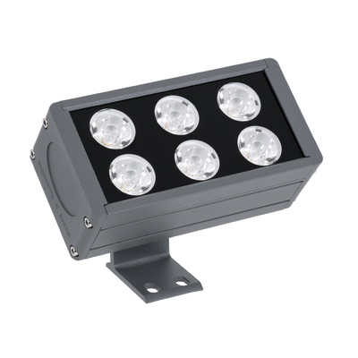 GLOBOSTAR® FLOOD-DANY 90375 Προβολέας Σποτ Wall Washer LED 24W 2640lm 5° DC 24V Αδιάβροχο IP65 Θερμό Λευκό 2700K Dimmable - Γκρι Ανθρακί - Μ16 x Π9.5 x Υ7.5cm - 3 Χρόνια Εγγύηση