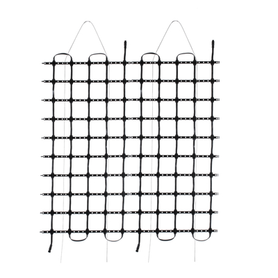 GloboStar® 90141 Digital Pixel Addressable Facade Soft Net Panel - Ψηφιακό Εύκαμπτο Δίχτυ Πάνελ Πρόσοψης Κτιρίων LED SMD 3535 75W/m2 100LED/m2 100PIXEL/m2 SPI/TTL Protocol IC UCS512B 4500lm/m2 120° DC 12V IP67 RGB - Μαύρο Σώμα - Μ100 x Π100 x Υ1.7cm