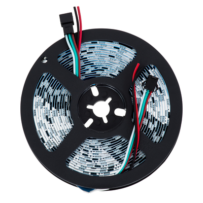 GloboStar® 90588 Digital Pixel Addressable Strip 3 PIN - Ψηφιακή Ταινία LED SMD 5050 14.4W/m 60LED/m 20PIXEL/m SPI/TTL Protocol IC WS2811/UCS16703 1296lm/m 120° DC 12V IP20 Θερμό Λευκό 2700K - Λευκό Σώμα - Μ5000 x Π10 x Υ2mm - Συσκευασία 5 Μέτρων - 5 Χρόνια Εγγύηση