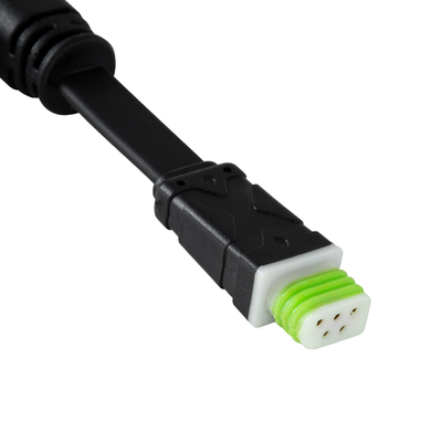 GloboStar® 90711 Ταχυσύνδεσμος Τροφοδοσίας T για Wall Washer Tuber - 2 Καλώδια +/- σε Power Connector 5 PIN Male & Power Connector 5 PIN Female για Πολύχρωμα RGB+RGBW Tuber