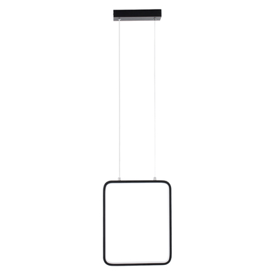 GloboStar® NEROBA 61302 Κρεμαστό Φωτιστικό Οροφής Linear Design LED CCT 18W 1980lm 360° AC 220-240V - Εναλλαγή Φωτισμού μέσω Διακόπτη On/Off All In One Ψυχρό 6000k+Φυσικό 4500k+Θερμό 2700k Μ29 x Π2 x Υ36cm - Μαύρο - 3 Years Warranty