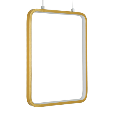 GloboStar® NEROBA 61305 Κρεμαστό Φωτιστικό Οροφής Linear Design LED CCT 18W 1980lm 360° AC 220-240V - Εναλλαγή Φωτισμού μέσω Διακόπτη On/Off All In One Ψυχρό 6000k+Φυσικό 4500k+Θερμό 2700k Μ29 x Π2 x Υ36cm - Χρυσό Βούρτσας - 3 Years Warranty