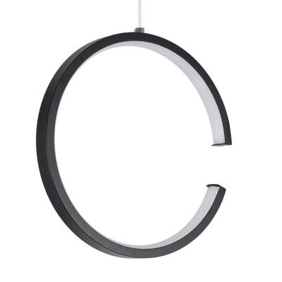 GloboStar® CEROBA 61306 Κρεμαστό Φωτιστικό Οροφής Linear Design LED CCT 12W 1320lm 360° AC 220-240V - Εναλλαγή Φωτισμού μέσω Διακόπτη On/Off All In One Ψυχρό 6000k+Φυσικό 4500k+Θερμό 2700k Φ22 x Π2cm - Μαύρο - 3 Years Warranty