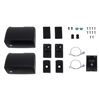 GloboStar® FDB ES104BT 98000 Facilities Speaker - Παθητικό Ηχείο Εγκαταστάσεων Επιτοίχιο με Μετασχηματιστή 100V & 16Ω - 40W RMS (160W Peak) - 1 x 4 Inches LF & 1 x 0.8 Inches HF - Αδιάβροχο IP65 - Μαύρο - Μ14.1 x Π17 x Υ23cm - Ζεύγος