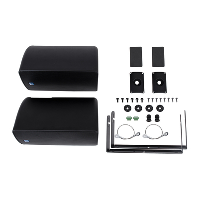 GloboStar® FDB ES106BT 98002 Facilities Speaker - Παθητικό Ηχείο Εγκαταστάσεων Επιτοίχιο με Μετασχηματιστή 100V & 16Ω - 80W RMS (320W Peak) - 1 x 6 Inches LF & 1 x 1 Inches HF - Αδιάβροχο IP65 - Μαύρο - Μ18.2 x Π22.4 x Υ36.2cm - Ζεύγος