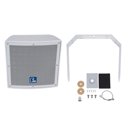 GloboStar® FDB LT208PT 98008 Facilities Speaker - Παθητικό Ηχείο Εγκαταστάσεων Επιτοίχιο με Μετασχηματιστή 100V & 8Ω - 150W RMS (600W Peak) - 1 x 8 Inches LF & 1 x 1 Inches HF - Αδιάβροχο IP56 - Λευκό - Μ30 x Π28 x Υ32cm