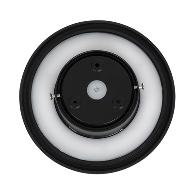 GloboStar® HELIO-R 60492 Φωτιστικό Τοίχου - Απλίκα Αρχιτεκτονικού Φωτισμού Εσωτερικού/Εξωτερικού Χώρου LED 7W 840lm 120° x 360° AC 220-240V Αδιάβροχο IP65 Φ16 x Π5cm - Φυσικό Λευκό 4500K - Μαύρο - Στρόγγυλο - Bridgelux Chip - 3 Years Warranty