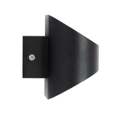 GloboStar® EDEN 60670 Φωτιστικό Τοίχου - Απλίκα Αρχιτεκτονικού Φωτισμού Εσωτερικού Χώρου Up & Down LED 10W 950lm 60° AC 220-240V IP20 Μ16 x Π10.5 x Υ9cm - Θερμό Λευκό 2700K - Μαύρο - Bridgelux Chip - 3 Years Warranty