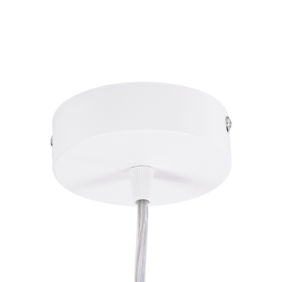 GloboStar® BARON 61255 Κρεμαστή Πλαφονιέρα Οροφής LED CCT 24W 2880lm 120° AC 220-240V - Εναλλαγή Φωτισμού μέσω Διακόπτη On/Off All In One Ψυχρό 6000k+Φυσικό 4500k+Θερμό 2700k Φ40 x Υ10cm - Λευκό - 3 Years Warranty