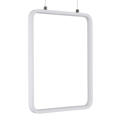 GloboStar® NEROBA 61303 Κρεμαστό Φωτιστικό Οροφής Linear Design LED CCT 18W 1980lm 360° AC 220-240V - Εναλλαγή Φωτισμού μέσω Διακόπτη On/Off All In One Ψυχρό 6000k+Φυσικό 4500k+Θερμό 2700k Μ29 x Π2 x Υ36cm - Λευκό - 3 Years Warranty