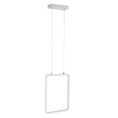 GloboStar® NEROBA 61303 Κρεμαστό Φωτιστικό Οροφής Linear Design LED CCT 18W 1980lm 360° AC 220-240V - Εναλλαγή Φωτισμού μέσω Διακόπτη On/Off All In One Ψυχρό 6000k+Φυσικό 4500k+Θερμό 2700k Μ29 x Π2 x Υ36cm - Λευκό - 3 Years Warranty