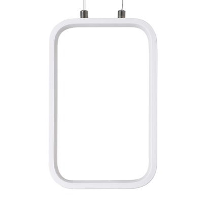 GloboStar® DEROBA 61299 Κρεμαστό Φωτιστικό Οροφής Linear Design LED CCT 12W 1320lm 360° AC 220-240V - Εναλλαγή Φωτισμού μέσω Διακόπτη On/Off All In One Ψυχρό 6000k+Φυσικό 4500k+Θερμό 2700k Μ16 x Π1.6 x Υ25.5cm - Λευκό - 3 Years Warranty