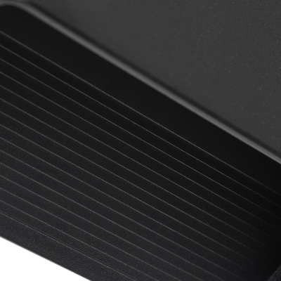 GloboStar® CIRCOA 60544 Φωτιστικό Τοίχου - Απλίκα Αρχιτεκτονικού Φωτισμού Εσωτερικού/Εξωτερικού Χώρου Up & Down LED 10W 1080lm 60° AC 220-240V IP44 Μ20 x Π8 x Υ10cm - Θερμό Λευκό 2700K - Μαύρο - Bridgelux Chip - 3 Years Warranty