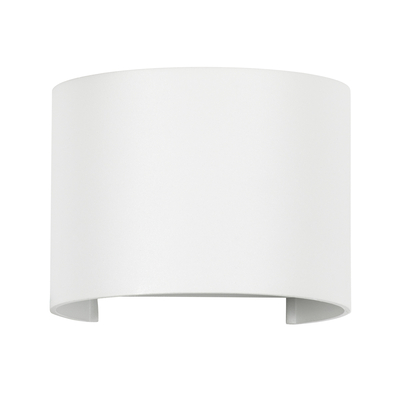 GloboStar® AXIS-R 60635 Φωτιστικό Τοίχου - Απλίκα Αρχιτεκτονικού Φωτισμού Εσωτερικού/Εξωτερικού Χώρου Up & Down LED 10W 1150lm 10 έως 60° AC 220-240V Αδιάβροχο IP65 Μ10 x Π10 x Υ10cm - Θερμό Λευκό 2700K - Λευκό - Bridgelux Chip - 3 Years Warranty