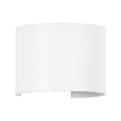 GloboStar® AXIS-R 60638 Φωτιστικό Τοίχου - Απλίκα Αρχιτεκτονικού Φωτισμού Εσωτερικού/Εξωτερικού Χώρου Up & Down LED 10W 1200lm 10 έως 60° AC 220-240V Αδιάβροχο IP65 Μ10 x Π10 x Υ10cm - Φυσικό Λευκό 4500K - Λευκό - Bridgelux Chip - 3 Years Warranty