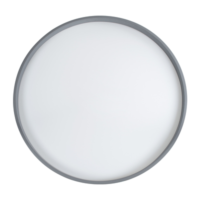 GloboStar® NARNIA 61260 Πλαφονιέρα Οροφής LED CCT 100W 11500lm 120° AC 220-240V - Εναλλαγή Φωτισμού μέσω Τηλεχειριστηρίου All In One Ψυχρό 6000k+Φυσικό 4500k+Θερμό 2700k Dimmable Φ60 x Υ10cm - Γκρι Ανθρακί - 3 Years Warranty