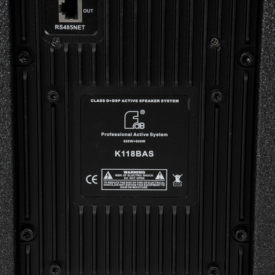 GloboStar® FDB K118BAS 98028 PA Speaker - Ενεργό Αυτοενισχυόμενο Subwoofer Column Επιδαπέδιο με Ψηφιακό Ενισχυτή SA2.68 AC 220V/50-60Hz - 600W RMS/4Ω + 600W RMS/4Ω (2400W Peak) - 1 x 18 Inches LF - IP20 - Μαύρο - Μ47.5 x Π71 x Υ70cm