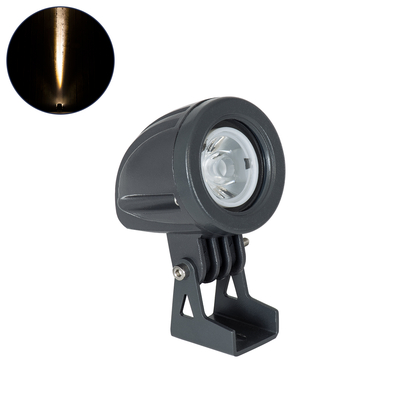 GLOBOSTAR® TREELIGHT-TREEDITA 90474 Σποτ Φωτισμού για Φυτά - Δέντρα LED 3W 330lm 8° DC 24V Αδιάβροχο IP65 Θερμό Λευκό 2700K Dimmable - Γκρι Ανθρακί - Μ5.7 x Π6.5 x Υ9.8cm - 3 Χρόνια Εγγύηση