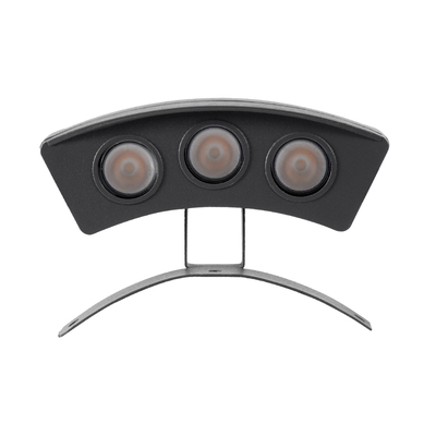 GLOBOSTAR® TREELIGHT-PLANTE 90514 Κυρτή Μπάρα Φωτισμού Wall Washer για Φυτά - Δέντρα LED 3W 315lm 15° DC 24V Αδιάβροχο IP65 Πορτοκαλί 2200K Dimmable - Γκρι Ανθρακί - Μ11 x Π3 x Υ8cm - 3 Χρόνια Εγγύηση