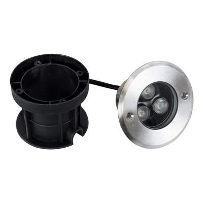 GloboStar® UNDERWATER-JULIA 90563 Υποβρύχιο Χωνευτό Φωτιστικό Σποτ Ειδικό για Σιντριβάνια LED 3W 285lm 15° DC 24V Αδιάβροχο IP68 Φ10 x Υ7.5cm Φυσικό Λευκό 4500K - Ανοξείδωτο Ατσάλι - 3 Χρόνια Εγγύηση