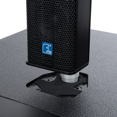 GloboStar® FDB K803 98024 PA Speaker - Παθητικό Ηχείο Column Κολωνάτο Επιτοίχιο & Επιδαπέδιο 8Ω - 200W RMS (800W Peak) - 8 x 3 Inches Mid & HF - IP20 - Μαύρο - Μ10 x Π11 x Υ75cm - Ζεύγος