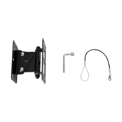 GloboStar® FDB K806-WB2 98030 Speaker Base Wall Bracket - Επιτοίχια Ρυθμιζόμενη Βάση Ηχείου για Τοποθέτηση Συστήματος Κολωνάτων Ηχείων K806 - IP20 - Μαύρο - Μ9.5 x Π11.5 x Υ16cm - Ζεύγος