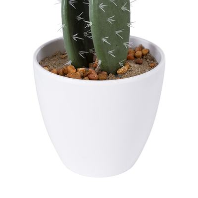 GloboStar® Artificial Garden OPUNTIA FICUS-INDICA CACTUS 20096 Τεχνητό Διακοσμητικό Φυτό Κάκτος Φραγκοσυκιά Υ60cm
