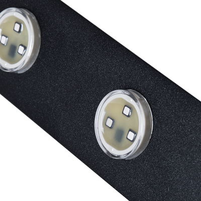 GloboStar® 90237 Μεταλλικο Καλυμμα 1 Μέτρου 15 Τεμαχίων για Ψηφιακή Αλυσίδα Γιρλάντα 20 Σποτ LED με Κωδικό 90140 Μαύρο Μ100 x Π4.7 x Υ1cm