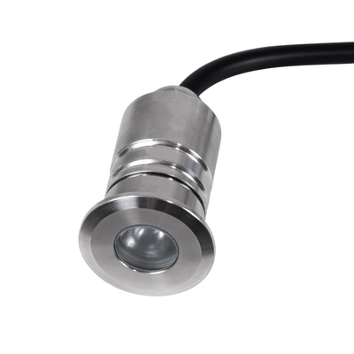 GloboStar® UNDERWATER-DANI 90412 Υποβρύχιο Χωνευτό Φωτιστικό Σποτ Ειδικό για Σιντριβάνια LED 1W 100lm 5° DC 24V Αδιάβροχο IP68 Φ3 x Υ5cm Ψυχρό Λευκό 6000K - Ανοξείδωτο Ατσάλι - 3 Χρόνια Εγγύηση