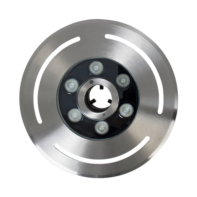 GloboStar® UNDERWATER-DENIS 90434 Υποβρύχιο Χωνευτό Φωτιστικό Σποτ Ειδικό για Σιντριβάνια - Πισίνες - Τζακούζι LED 9W 765lm 30° DC 24V Αδιάβροχο IP68 Φ21 x Υ7.5cm RGBW DMX512 - Ανοξείδωτο Ατσάλι SS304 - 3 Years Warranty