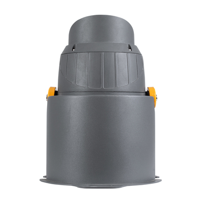 GloboStar® FLOOD-SIMA 90494 Κινούμενος Προβολέας - Σποτ Φωτισμού Wall Washer με Αντιθαμβωτική Γρίλια για Φωτισμό Κτιρίων LED 24W 2040lm 30° DC 24V Αδιάβροχο IP67 Μ14.5 x Π24.2 x Υ22.5cm RGBW DMX512 - Γκρι Ανθρακί - 3 Years Warranty