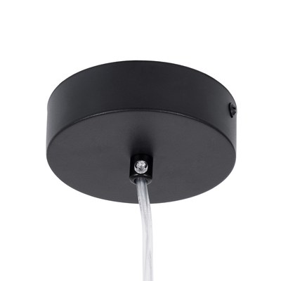 GloboStar® CANAL 60374 Κρεμαστό Φωτιστικό Σποτ Οροφής LED Downlight 7W 700lm 36° AC 220-240V IP20 Φ4 x Υ30cm Θερμό Λευκό 2700K - Μαύρο - Bridgelux COB - 5 Years Warranty