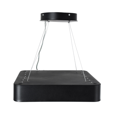 GloboStar® KAMALA 61206-S Πλαφονιέρα Οροφής LED CCT 67W 7370lm 120° AC 220-240V - Εναλλαγή Φωτισμού μέσω Τηλεχειριστηρίου All In One Ψυχρό 6000k+Φυσικό 4500k+Θερμό 2700k Dimmable Μ40 x Π40 x Υ8cm- Μαύρο - 3 Years Warranty