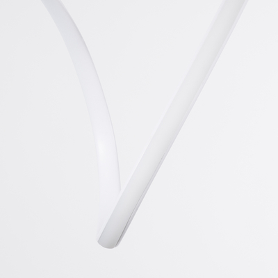 GloboStar® SPIRALE 61284 Κρεμαστό Φωτιστικό Οροφής Design LED CCT 75W 8400lm 300° AC 220-240V - Εναλλαγή Φωτισμού μέσω Τηλεχειριστηρίου All In One Ψυχρό 6000k+Φυσικό 4500k+Θερμό 2700k Dimmable Μ72 x Π25 x Υ30cm - Λευκό - 3 Years Warranty