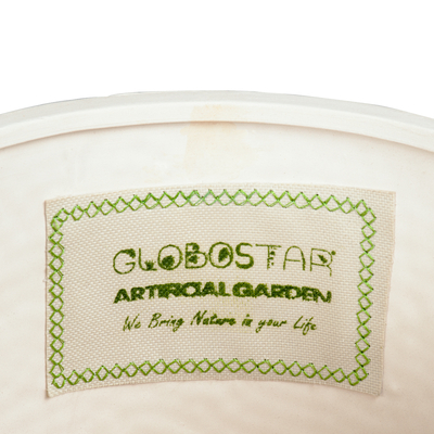 GloboStar® Artificial Garden PARGA 20452 Πήλινο Κεραμικό Κασπώ Γλάστρα - Flower Pot Μπεζ Φ23cm x Υ20.5cm