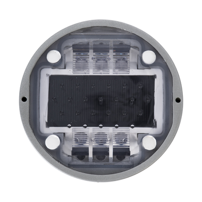 GloboStar® ROADER 60367 Professional LED Strobe Αυτόνομος Ηλιακός Χωνευτός Ανακλαστήρας Οδοστρώματος με Ενσωματωμένο Φωτοβολταϊκό Panel 2.5V 220mA & Επαναφορτιζόμενη Μπαταρία Ni-MH 1.2V 1200mAh - Αδιάβροχο IP68 - Ψυχρό Λευκό 6000K - Max Pass Load 20 Τόνοι - Φ12.5 x Υ7.7cm - 3 Years Warranty