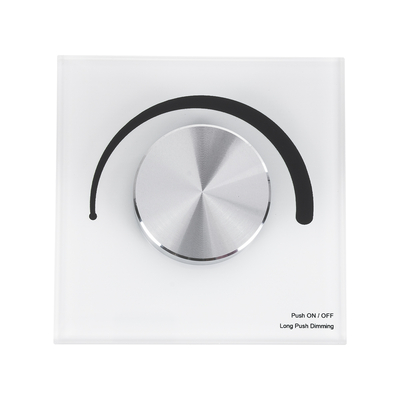 GloboStar® 71454 S1-K SKYDANCE AC Smart RF 2.4Ghz & Ροοστάτη - Push ON/OFF Triac Dimming AC100-240V σε AC100-240V 1 x 1.5A 360W - Max 1.5A 360W - IP20 - Λευκό Σώμα - Μ8.5 x Π8.5 x Υ5cm - 5 Years Warranty