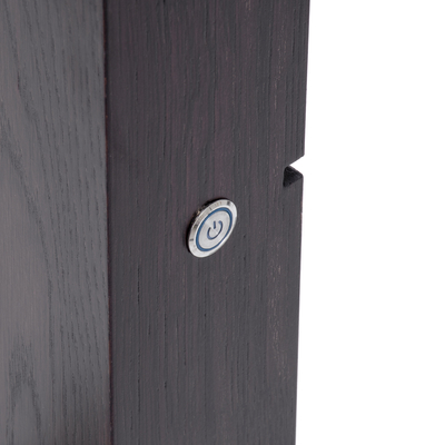 GloboStar® MAKEUP MIRROR-160x80-2 Μοντέρνος Καθρέπτης Μακιγιάζ με Πλαίσιο Φυσικού Ξύλου με Διακόπτη On/Off 20 x E27 AC220-240V - Μ80 x Π7 x Υ160cm - Καφέ Wenge