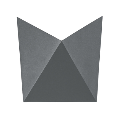 GloboStar® STEALTH 60522 Φωτιστικό Τοίχου - Απλίκα Αρχιτεκτονικού Φωτισμού Εσωτερικού/Εξωτερικού Χώρου Up or Down LED 10W 1100lm 60° AC220-240V Αδιάβροχο IP65 - Σώμα Αλουμινίου & Tempered Glass - Μ17 x Π17 x Υ7.5cm - Φυσικό Λευκό 4500K - Γκρι Ανθρακί - Bridgelux Chip - 5 Years Warranty