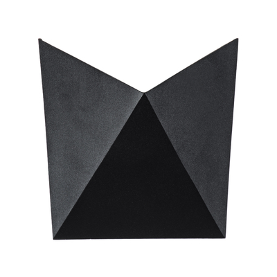 GloboStar® STEALTH 60523 Φωτιστικό Τοίχου - Απλίκα Αρχιτεκτονικού Φωτισμού Εσωτερικού/Εξωτερικού Χώρου Up or Down LED 10W 1100lm 60° AC220-240V Αδιάβροχο IP65 - Σώμα Αλουμινίου & Tempered Glass - Μ17 x Π17 x Υ7.5cm - Φυσικό Λευκό 4500K - Μαύρο - Bridgelux Chip - 5 Years Warranty