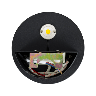 GloboStar® REDONDO 60574 Φωτιστικό Τοίχου - Απλίκα Αρχιτεκτονικού Φωτισμού Εσωτερικού/Εξωτερικού Χώρου Up or Down LED 10W 1000lm 60° AC220-240V Αδιάβροχο IP65 - Σώμα Αλουμινίου & Tempered Glass - Μ14 x Π14 x Υ4.5cm - Θερμό Λευκό 2700K - Μαύρο - Bridgelux Chip - 5 Years Warranty