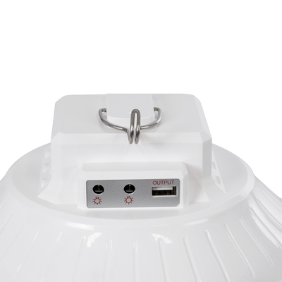 GloboStar® SOLAR-BULB 85350 Αυτόνομη Ηλιακή Κρεμαστή Λάμπα LED Giant Γλόμπος 100W 1000lm 140° 2 Λειτουργιών Ρεύματος με AC 220-240V μέσω USB Αντάπτορα ή με Φωτοβολταικό Panel 6V 12W & Επαναφορτιζόμενη Μπαταρία Li-ion 3.2V 5000mAh - Ενσωματωμένο USB 2.0 Charger Συσκευών DC5V 1000mA - IP54 - Εναλλαγή Φωτισμού μέσω Κουμπιού All In One Ψυχρό 6000k+Φυσικό 4500k+Θερμό 2700k Dimmable - Φ23 x Υ12cm - 2 Years Warranty