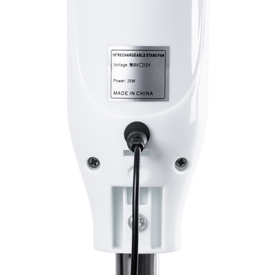 GloboStar® SOLARA-FAN 85355 Solar Fan Αυτόνομος Ηλιακός Επιδαπέδιος Ανεμιστήρας 25W 2 Λειτουργιών Ρεύματος με AC 220-240V ή με Φωτοβολταϊκό Panel 9V 12W & Επαναφορτιζόμενη Μπαταρία Li-ion 7.4V 4400mAh - 3 Ταχύτητες - Ενσωματωμένο USB 2.0 Charger Συσκευών - IP20 - Μ44 x Π37.5 x Υ132cm - Λευκό & Μπλε - 2 Years Warranty