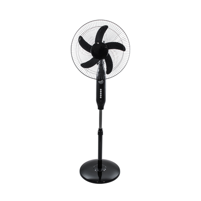 GloboStar® SOLARA-FAN 85356 Solar Fan Αυτόνομος Ηλιακός Επιδαπέδιος Ανεμιστήρας 25W 2 Λειτουργιών Ρεύματος με AC 220-240V ή με Φωτοβολταϊκό Panel 9V 12W & Επαναφορτιζόμενη Μπαταρία Li-ion 7.4V 4400mAh - 3 Ταχύτητες - Ενσωματωμένο USB 2.0 Charger Συσκευών - IP20 - Μ44 x Π37.5 x Υ132cm - Μαύρο - 2 Years Warranty