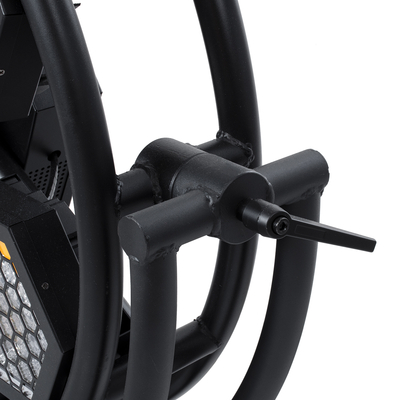 GloboStar® 51196 HALO HEXA Επαγγελματικό Φωτιστικό Ειδικών Εφέ DIGITAL MATRIX PIXEL & Blinder - 7 x 100W LED COB Chips Ultra Gold Warm White 2200K & 168 x 0.5W LED SMD5050 Chips RGB - AC 220V-240V DMX512 Display on Body - Μαύρο - Μ95 x Π17.5 x Υ78.5cm